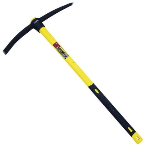 WURKO picachon mango fibra 1,5 kg 5001 , Picachón de acero forjado de 1 1/2 kg con mango de fibraMango antideslizanteLargo del mango 90 cmPara obra y construcción.