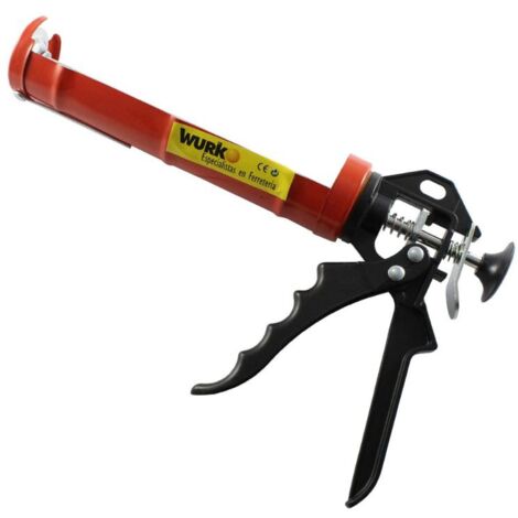 WURKO pistola silicona c/muelle tqx003 profesional , Pistola de silicona TQX003Fuerte con muellePistola para cartuchos de silicona tipo standarGatillo deslizador rápido