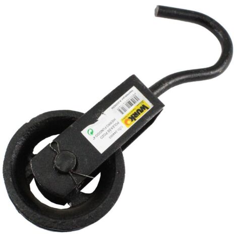 WURKO polea pozo hierro fundido 15 cm 6 , Polea para pozo 15 cm hierro fundido Wurko. - Diseñada para facilitar la elevación de cargas mediante cuerda o cable, especialmente en apl