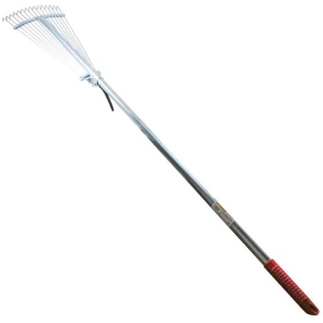 WURKO rastrilla ajustable 15 dientes m/cromado , Rastrilla ajustable R4, WurkoCon esta rastrilla podrá retirar hojas y cesped y limpiar el jardín de forma precisa, ya que inclu
