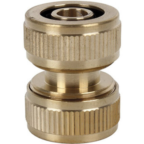 WURKO reparador manguera laton 19mm , Reparador de latón de 3/4 pulgada. -Para mangueras de 19mm.