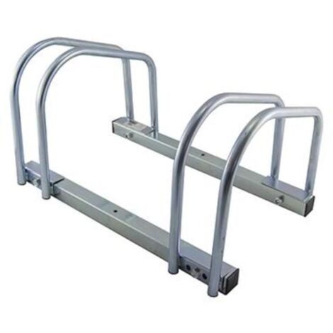 WURKO soporte 2 bici parking metalico , Soporte doble para bicicletasPara colocar en suelo o paredAcero cromadoCapacidad de ruedas hasta 5cmMedidas 47x27x33cmFá