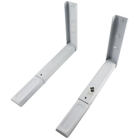 WURKO soporte microondas 40 kg b40gs , Soporte de pared para microondasCarga máxima 40 kgContiene 2 brazos con prolongación , tornillos y tacos de montajeMetal esmaltad