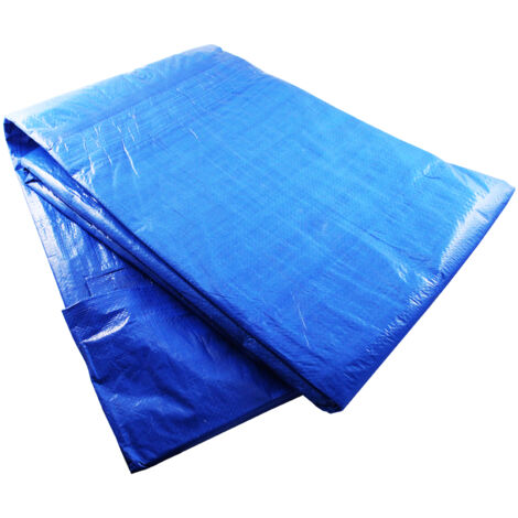 WURKO toldo rafia 1,90x2,90  azul c/ollaos (2x3 m) , Toldo de rafia impermeable 2x3 m. azul con ollaos ideal para proteger de la lluvia.y del sol-Rafia de polietileno impermeableb