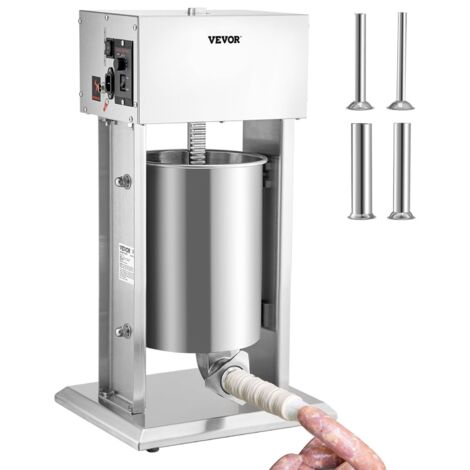 Wurstfüller, Wurstfüllmaschine, Wurstpresse - 10L Edelstahl, Elektrisch