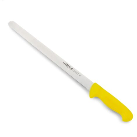Wurstmesser Arcos Farbe - Prof 293500 in Edelstahl Nitrum und mango ergonomische gelbe Polypropylenklinge und 35 cm Klinge, Schaukasten