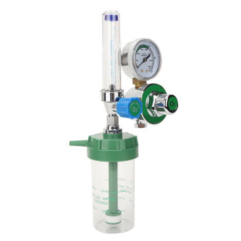 WX YQ-02 Sauerstoffdruckregler mit Durchflussmesser und G5/8-14 Außengewindeanschluss