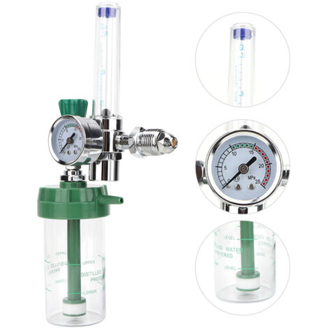 WX YQ01 Medizinischer Sauerstoffdruckminderer mit Manometer und G5/8-14 Außengewindeanschluss (CGA540)