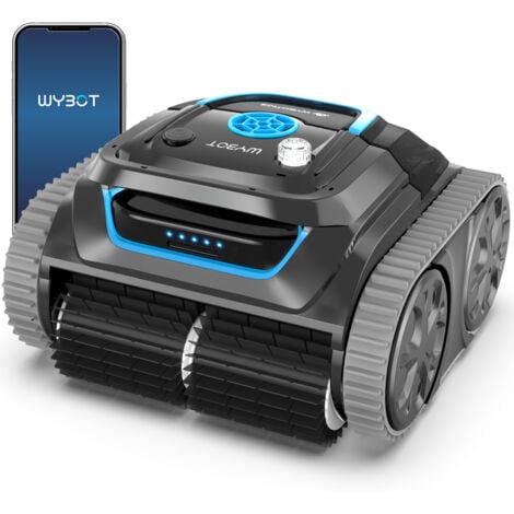 Wybot S1 Wireless Poolroboter - Vernetzter, autonomer und vielseitiger Poolroboter für eine gründliche Reinigung