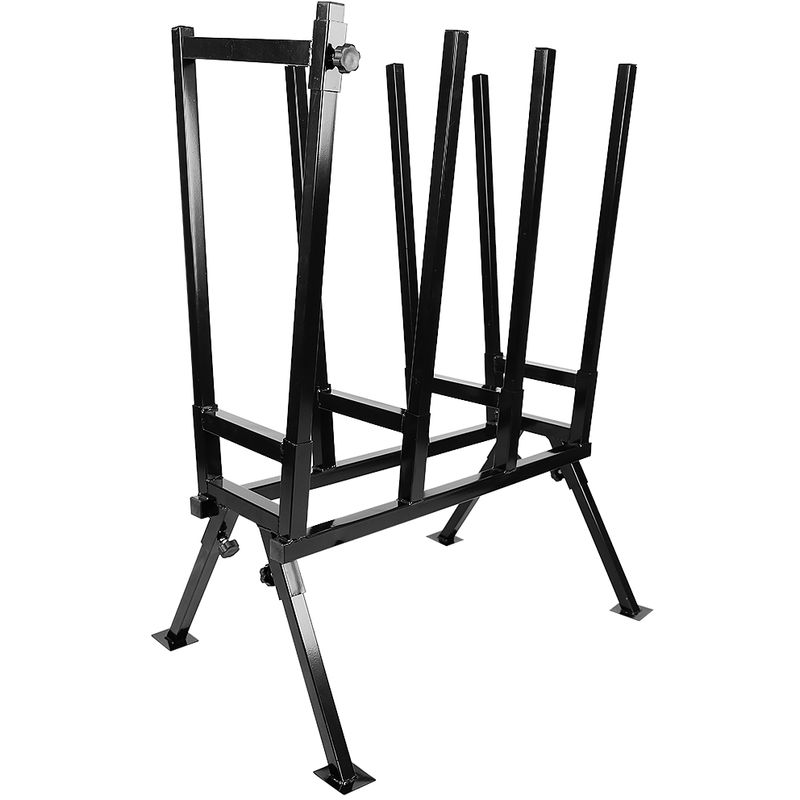 

® Caballete de aserrar , caballete de metal ajustable, con soporte de bloqueo - Wyctin