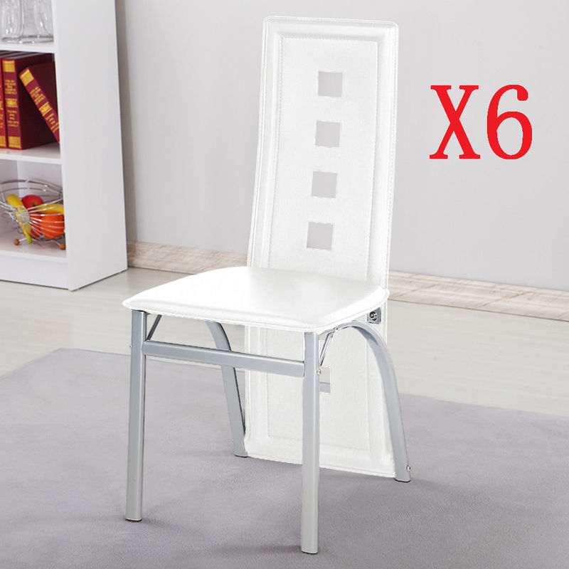 

WYCTIN® Conjunto de 6 sillas de comedor - blanco - estilo contemporáneo