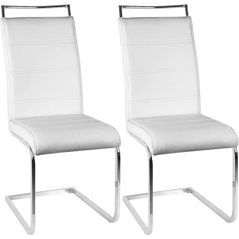 

® Juego de 2 sillas Mia blancas para comedor - Wyctin