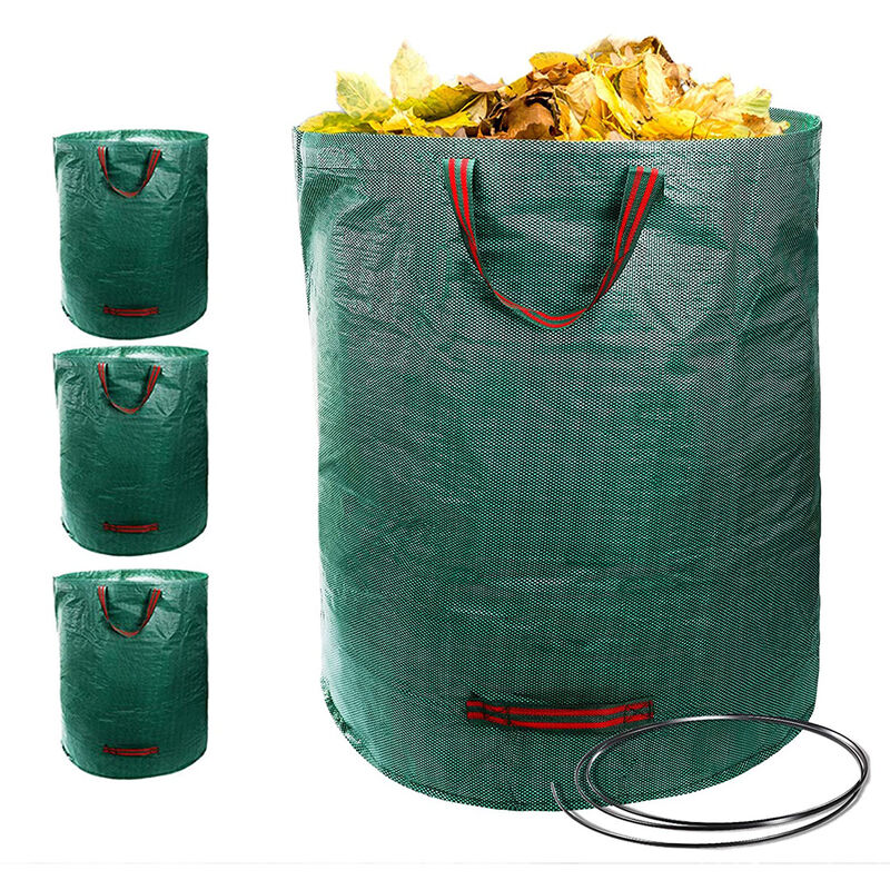 

® Un juego de 4 bolsas de jardín-máximo 272L 50 kg | asa ergonómica - Wyctin