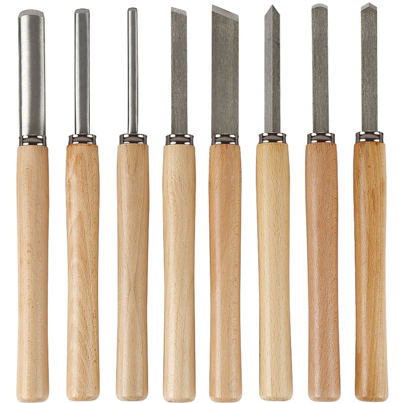 Image of Wyctin - Set 8 pcs, coltello da intaglio esteso per torni da legno