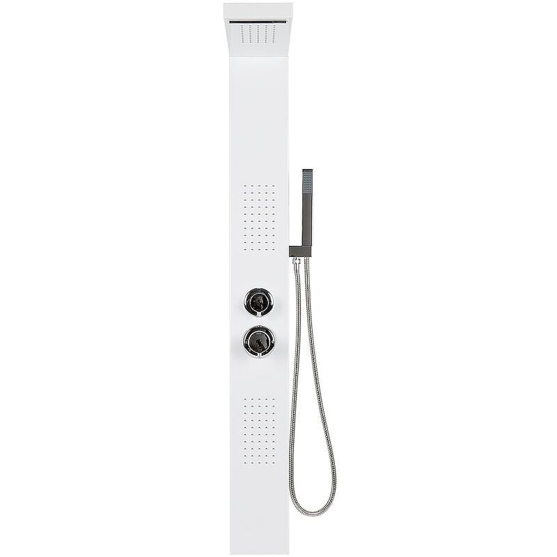 Wyctin - Hofuton Système de panneau de douche 1547130cm blanc