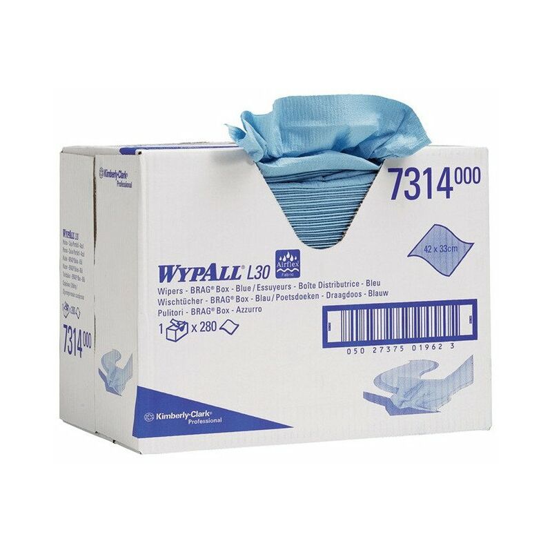 

WYPALL L20 EXTRA 7314 L420xl330 aprox. mm azul 2 capas. carto perforado
