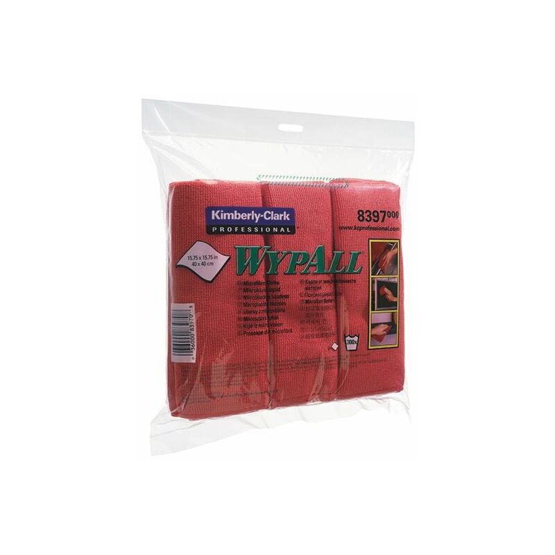 Wypall Microfibre Cloth Red Pk6 8397 - KC83970