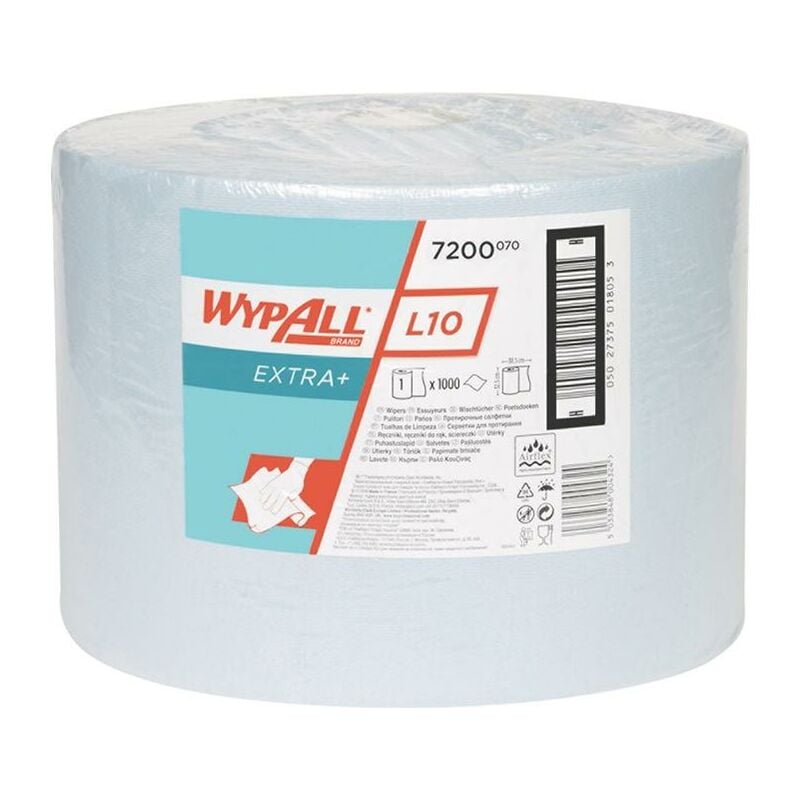 Wypall - Essuie-tout L10 extra 7200 L380xl240env. mm bleu 1 couche