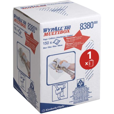 Wypall X60 Carta Assorbente 24,5X42Cm Blu 150Bi.