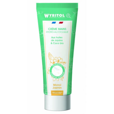 WYRITOL WYRITHOL CREME HYDROALCOOLIQUE TUBE 75ML MONOI JASMIN