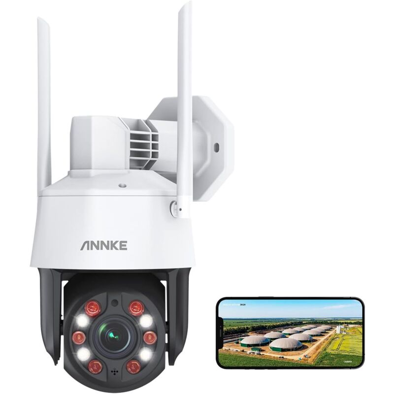 Annke - 5MP ptz Caméra Surveillance Extérieure, Zoom Optique 20X, 50M Couleur Vision Nocturne,Caméra WiFi avec Détection de Personne/Véhicule,