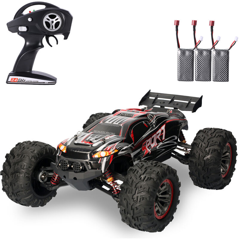 

X-03A RC Car Crawler High Speed ​​1/10 2.4GHz Racing Car 60km / h 4WD Coche todoterreno sin escobillas con 3 baterias, 3 bateria