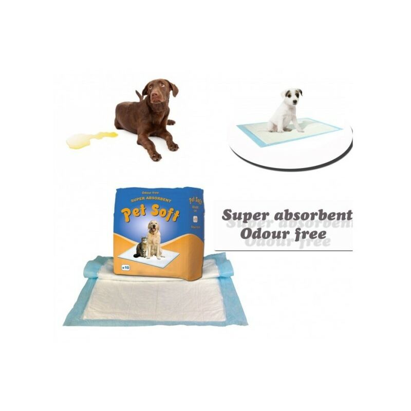 Trade Shop - X 10 Traverse Cani Tappeto Super Assorbente Cattura Odori Bisogni Animali
