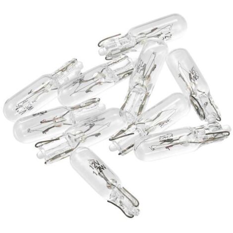 X   10Pcs DC 12V T5 W1.2W LED Incandescent Tableau Bord Ampoule Lumière blanche pour Voiture