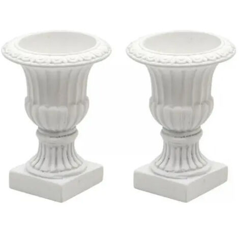 x 2 pots de fleurs miniatures 1:12 pour jardinières