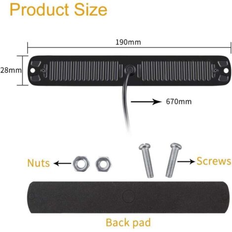 x 24 luci stroboscopiche a LED 12-24V Ultra sottili Luce di emergenza Luce stroboscopica a LED per camion da costruzione Auto Veicolo Ambra/Bianco/Ambra