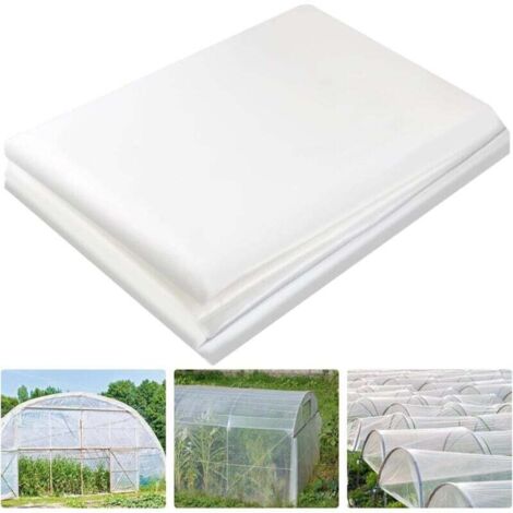 x 3 m strapazierfähige Polyethylenfolie, extra dicke, durchsichtige Garten-Folientunnel-Abdeckung, Polyethylen-Membran für die Gartenisolierung (250 mu/1000
