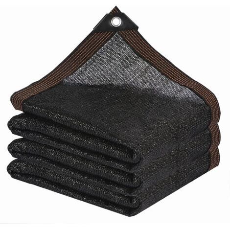 x 4 m großes Sonnensegel aus hochdichtem Polyethylen – Flaches und glattes Netzgewebe – Verstärkte Ecken für erhöhte Zugfestigkeit