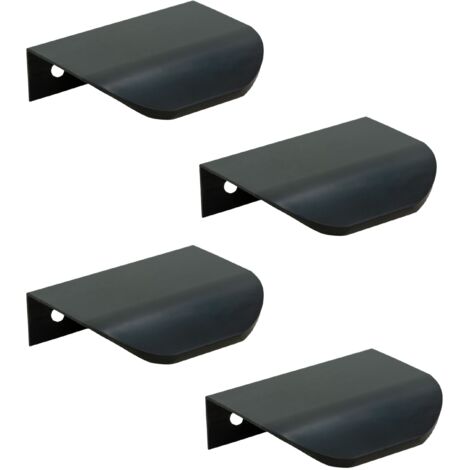 x 50 mm schwarzer Kantenmöbelgriff