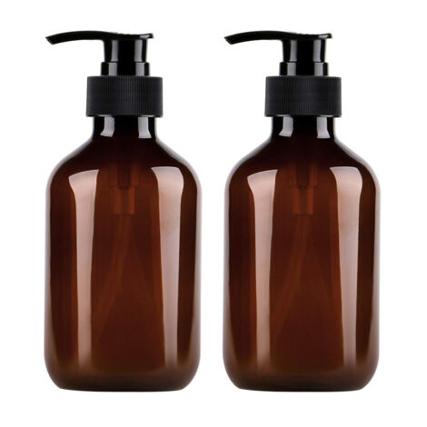 x 500 ml Kunststoff-Pumpflaschen – Nachfüllbar für Duschgel, Shampoo oder Flüssigseife – Spender für Bad oder Küche