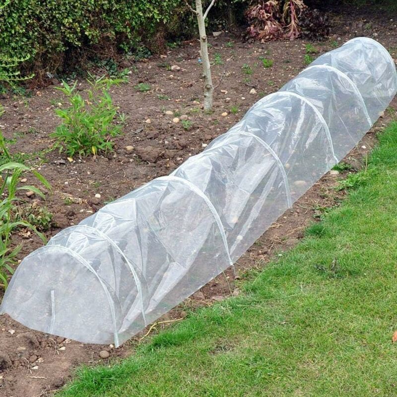 X 6m Heavy Duty Polyethylene Sheet, Extra Thick Clear Garden Grow Polytunnel Cover Polyethylene Horticultural Membrane for Gardening Insulation