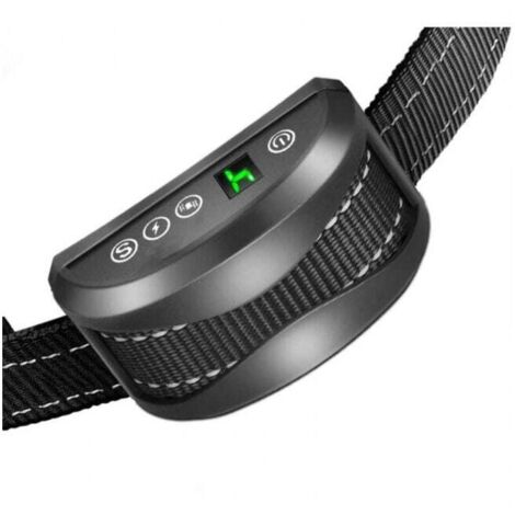 x Anti-Bell-Hundehalsband – 3 Modi: Elektroschock/Vibration/Empfindlichkeit, Trainingshilfe, harmlos, automatisch, IP65-Akku, verstellbarer reflektierender Riemen.