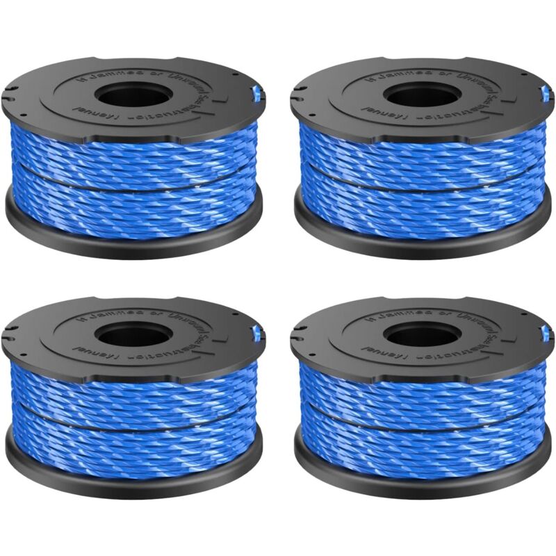 x Black and Decker A6441 Ligne de débroussailleuse 1,65 mm 40 pieds pour débroussailleuse GL650SB, GL652, GL655, GL650SBK, GL650SZ, GL660P, GL680,