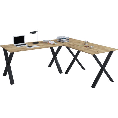 X Bureau d'angle de bureau 190x160x50 76x190x160 - VCM