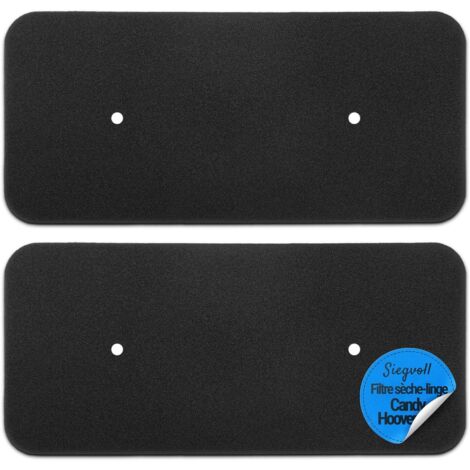 x Candy Tumble Dryer Filters, Sponge Filter for Hoover Candy Tumble Dryer 40006731, 272 x 126 x 10 mm, Filter Mat for Heat Pump and Condenser Tumble Dryers