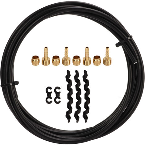 X CANSUN Fahrradbremsölschlauch für hydraulische Scheibenbremsen an Mountainbikes, Schwarz, für SR01T