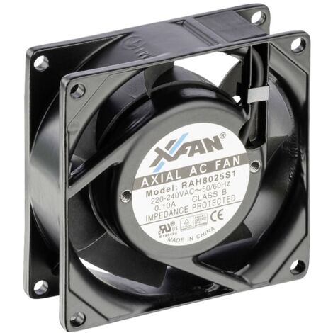 X-Fan RAH8025S1 Ventilateur axial 230 V/AC 24 m³/h (L x l x H) 80 x 80 x 25 mm S87317
