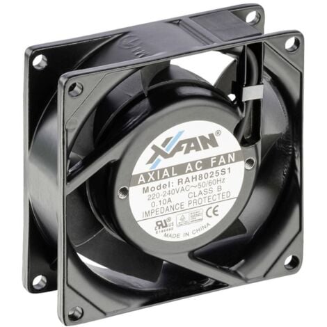 X-Fan RAH8025S1 Ventola assiale 230 V/AC 24 m³/h (L x L x A) 80 x 80 x 25 mm