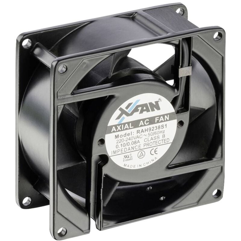 X-fan - RAH9238S1 Ventilateur axial 230 v/ac 66 m³/h (l x l x h) 92 x 92 x 38 mm