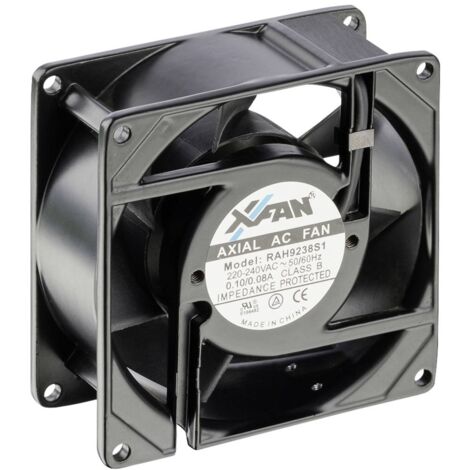 X-Fan RAH9238S1 Ventilateur axial 230 V/AC 66 m³/h (L x l x H) 92 x 92 x 38 mm S87312