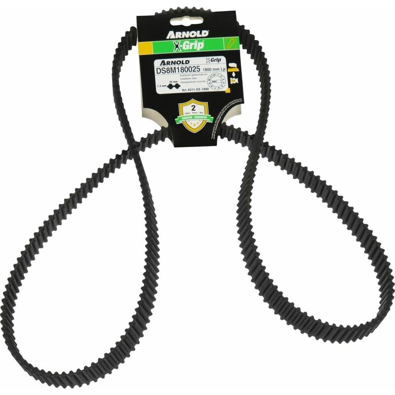Arnold - Courroie dentée trapézoïdale X-Grip de type 25DS8M1800