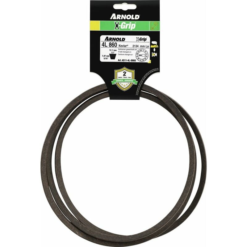 Arnold - Courroie trapézoïdale X-Grip v de type 4L860