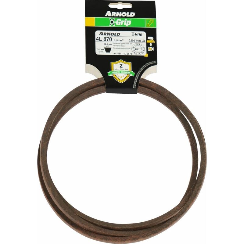 Arnold - Courroie trapézoïdale X-Grip v de type 4L870
