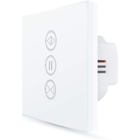 ２x Interruptor de persiana enrollable conectado, apertura ajustable, interruptor de cortina de persianas WiFi, compatible con Alexa Google Home para control de voz, temporizador inteligente de motor d