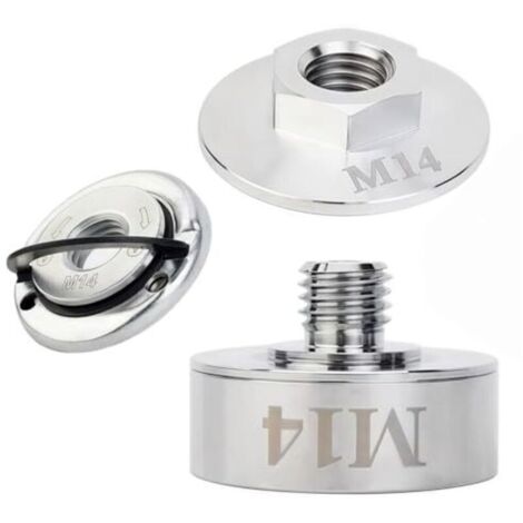 X-Lock adapter kit in 304 stainless steel for cordless angle grinders - M14 quick-release nut, professional accessory, robust, durable and high load capacity