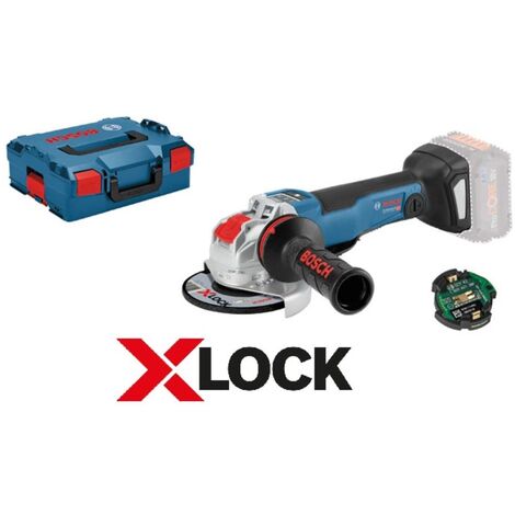 Bosch Professional Bosch Akku-Winkelschleifer GWX 18V-10 PSC, Solo Version, mit Bluetooth-Modul, L-BOXX und Einlage